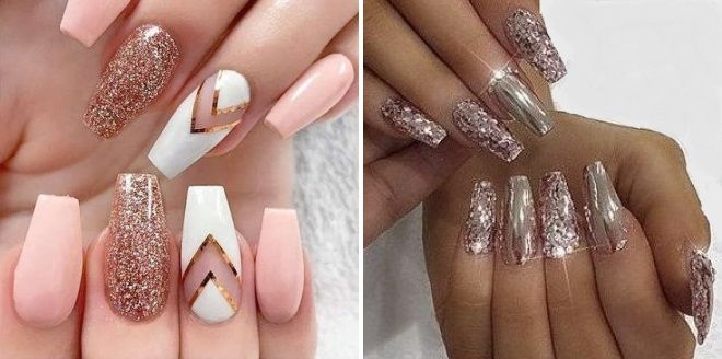 ногти балерина с блестками ногти балерина с блестками