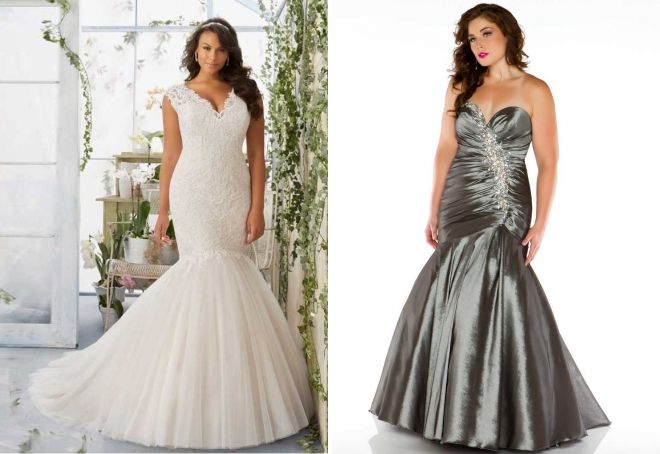 платье русалка для полных платье русалка для полных