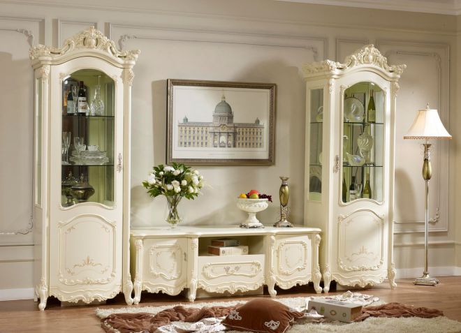 витрина в гостиную в классическом стиле витрина в гостиную в классическом стиле