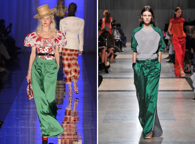 зеленые шелковые брюки зеленые шелковые брюки