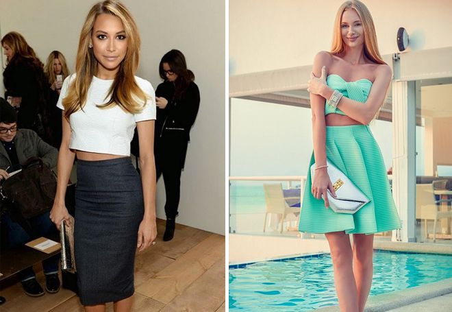 кроп-топ с юбкой кроп-топ с юбкой