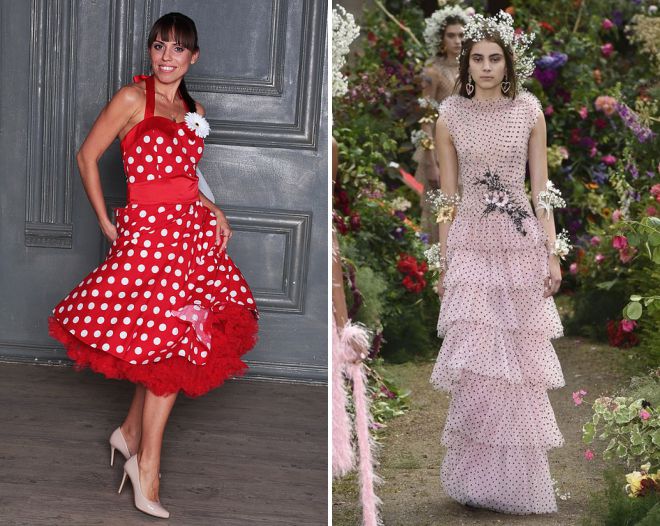 платье в горох с пышной юбкой платье в горох с пышной юбкой