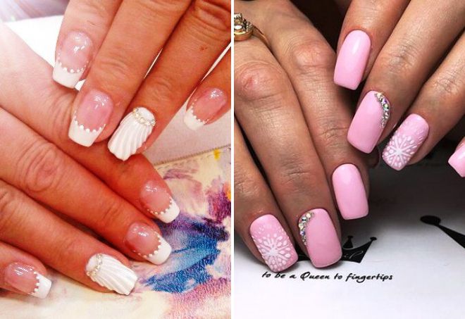 свадебный дизайн ногтей с акриловой пудрой свадебный дизайн ногтей с акриловой пудрой