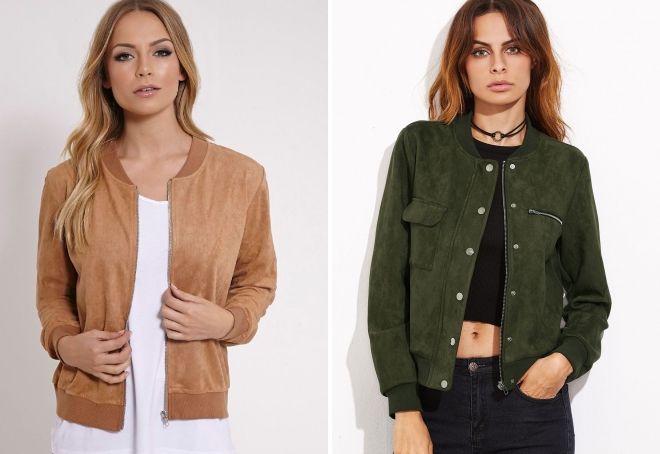замшевая куртка-бомбер замшевая куртка-бомбер