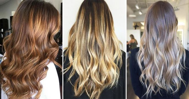 Балаяж на длинные волосы Балаяж на длинные волосы
