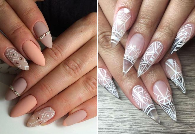 дизайн острых ногтей геометрия дизайн острых ногтей геометрия