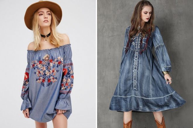 джинсовая одежда в стиле бохо джинсовая одежда в стиле бохо