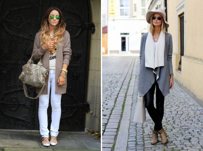 модные образы с вязаным кардиганом модные образы с вязаным кардиганом