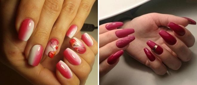 ногти балерина красный дизайн ногти балерина красный дизайн