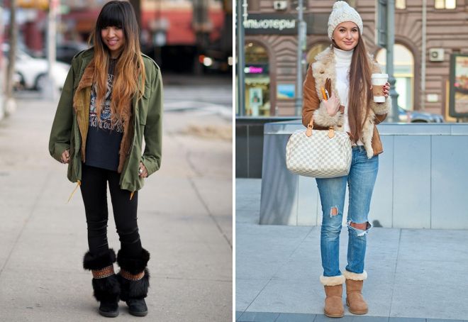 с чем носить сапоги с мехом с чем носить сапоги с мехом