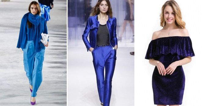 Синий цвет в одежде 2019 Синий цвет в одежде 2019