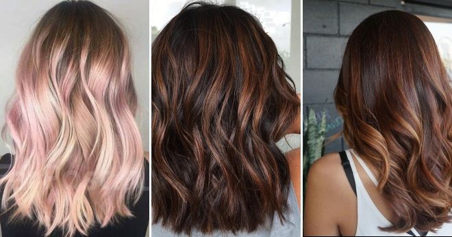 Балаяж на средние волосы Балаяж на средние волосы