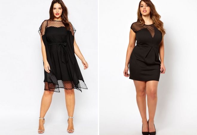 черное короткое платье для полных черное короткое платье для полных