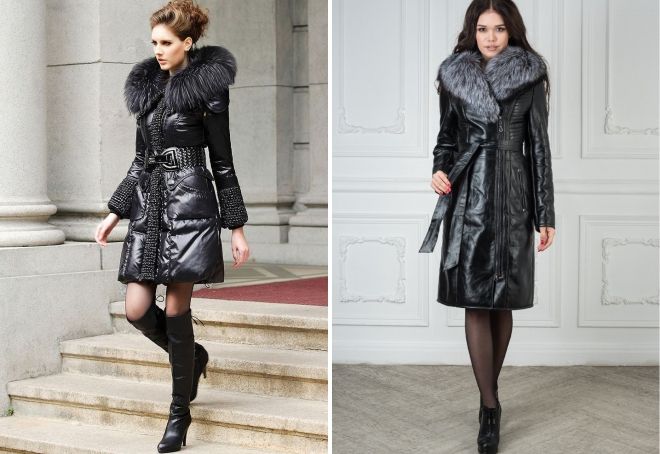 кожаный пуховик с мехом обувь кожаный пуховик с мехом обувь