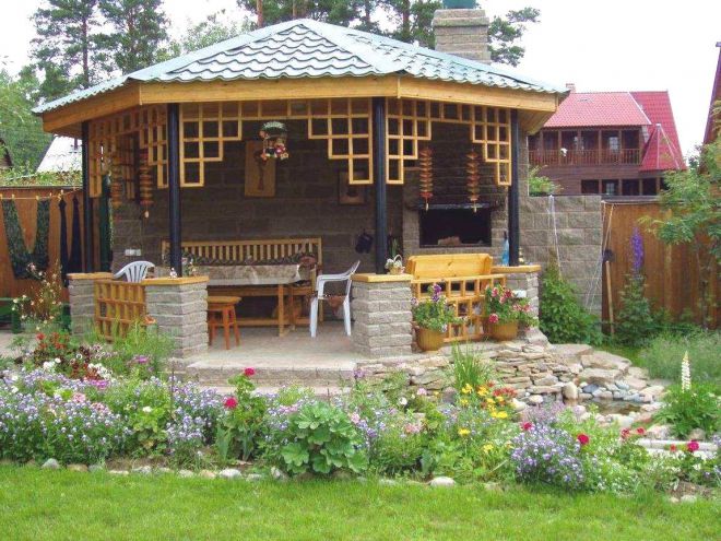 Дизайн летней беседки Дизайн летней беседки