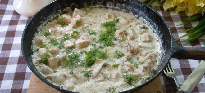 филе индейки в сливочном соусе филе индейки в сливочном соусе