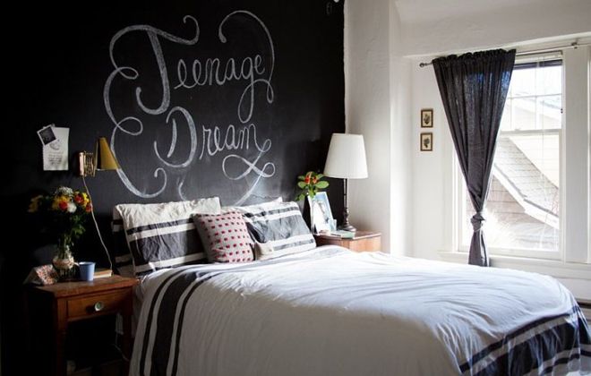 грифельная доска в интерьере спальни грифельная доска в интерьере спальни
