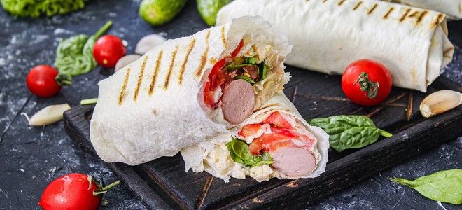 хот дог в лаваше хот дог в лаваше