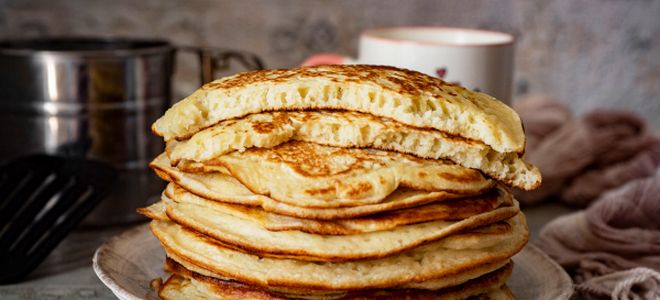 фото1 как приготовить пышные блины на кефире