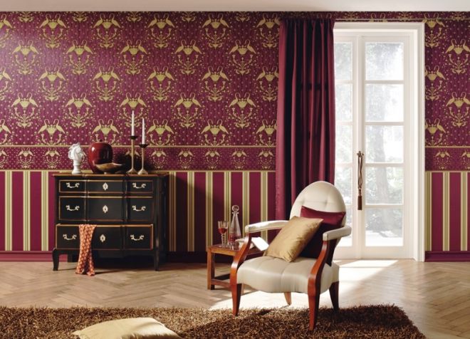 комбинация обоев в гостиной комбинация обоев в гостиной