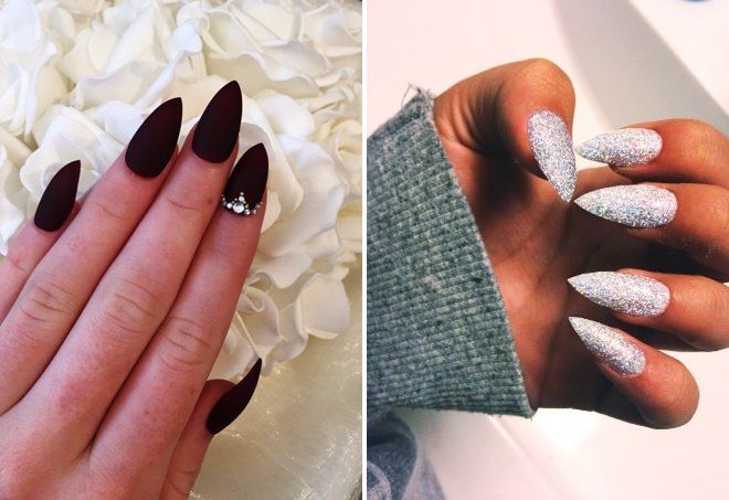 маникюр на острые ногти 2018 маникюр на острые ногти 2018