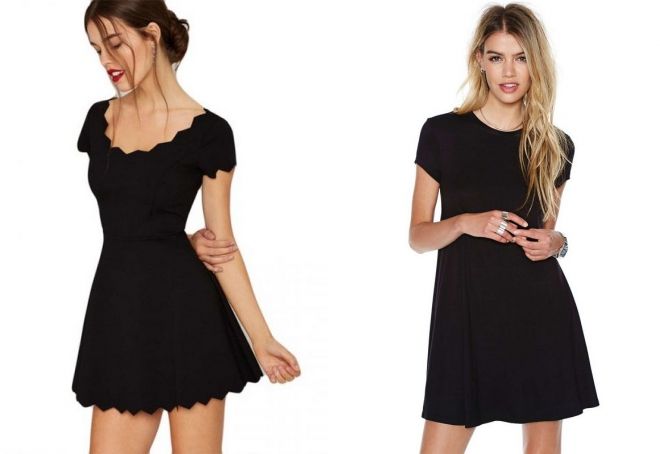модные черные короткие платья модные черные короткие платья