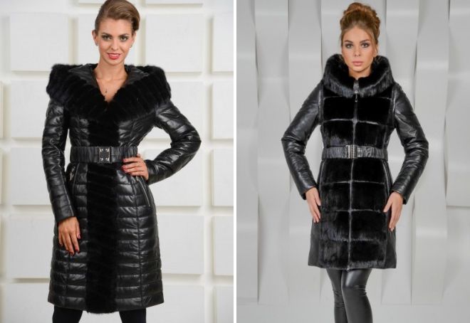модный пуховик с норкой модный пуховик с норкой