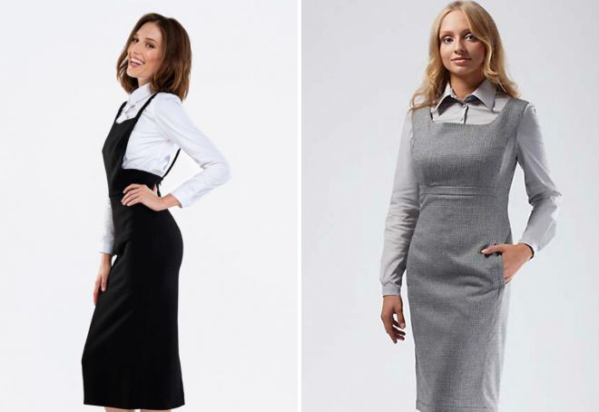 офисные сарафаны 2018 офисные сарафаны 2018