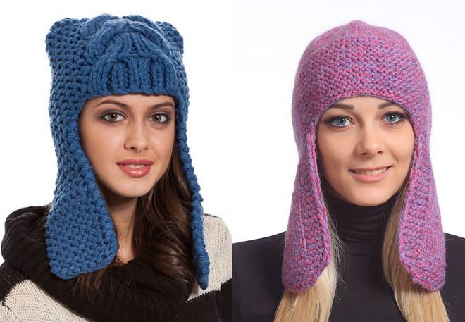 трендовые вязаные шапки ушанки трендовые вязаные шапки ушанки