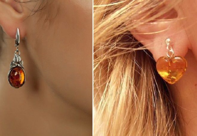 янтарные серьги янтарные серьги