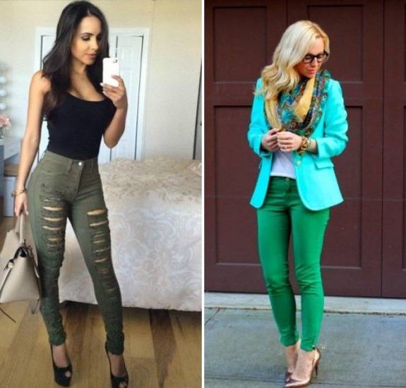 зеленые брюки 2017 зеленые брюки 2017