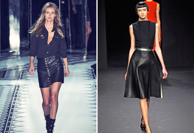 черная кожаная юбка черная кожаная юбка