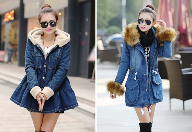 джинсовая парка джинсовая парка