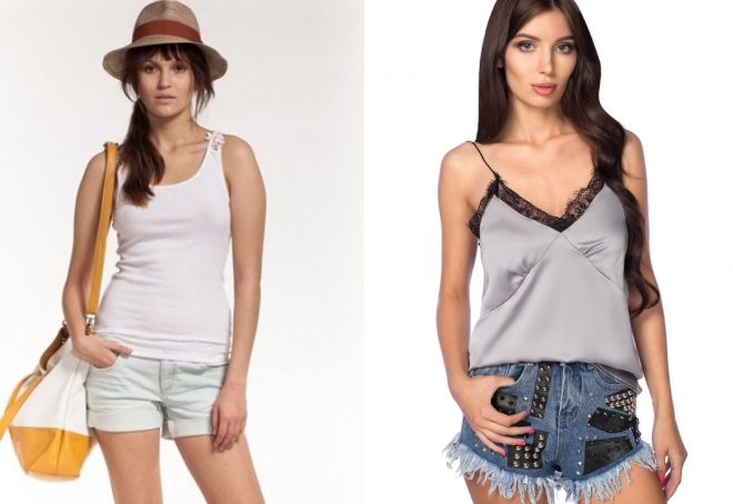 короткие шорты и топ короткие шорты и топ