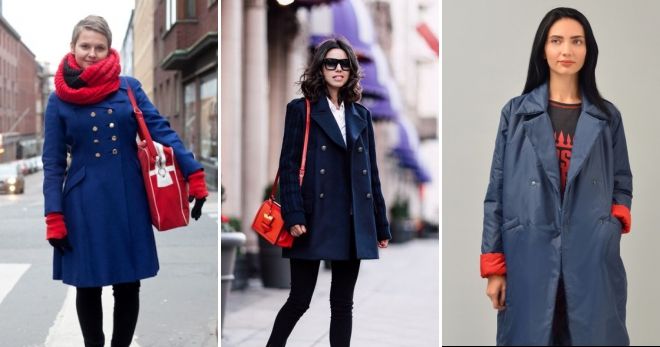 Синий цвет в верхней одежде Синий цвет в верхней одежде