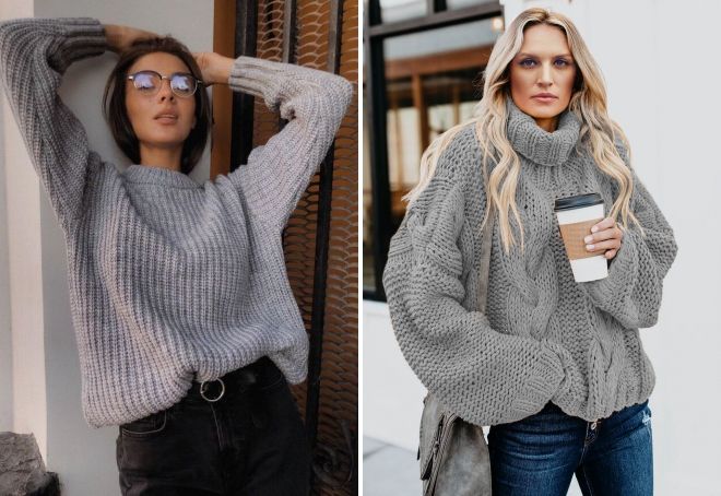 теплый свитер крупной вязки теплый свитер крупной вязки