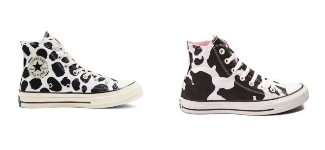 конверсы с коровим принтом конверсы с коровим принтом