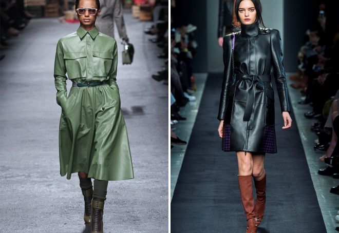 Осенние женские кожаные пальто Осенние женские кожаные пальто