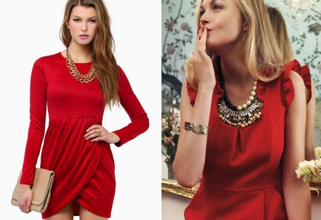 женская одежда красного цвета украшения женская одежда красного цвета украшения