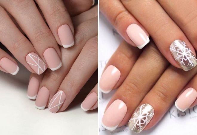 белый матовый френч на ногтях белый матовый френч на ногтях