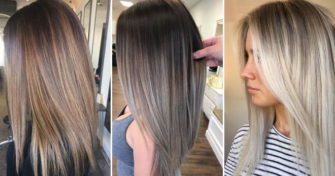 Балаяж на прямых волосах Балаяж на прямых волосах