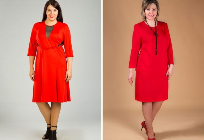 одежда красного цвета для полных одежда красного цвета для полных