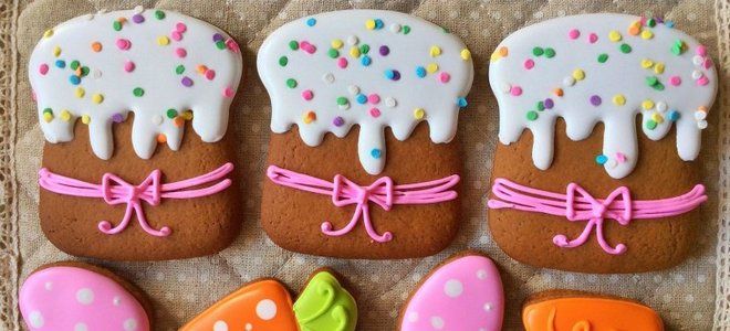 пряник в виде пасхального кулича пряник в виде пасхального кулича