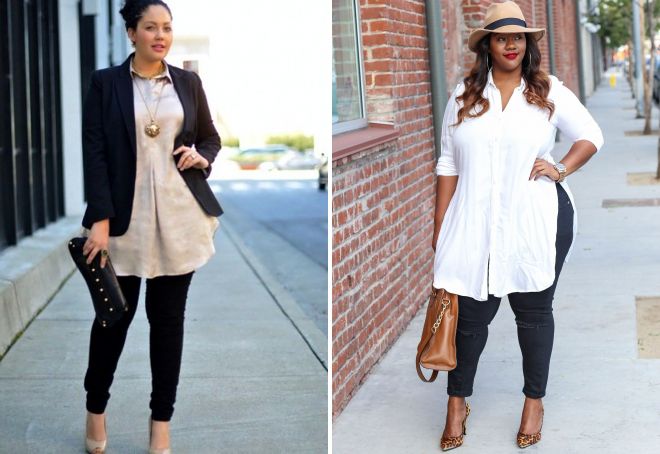 брюки с туникой для полных брюки с туникой для полных