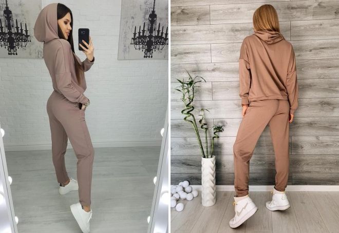 бежевый теплый спортивный костюм бежевый теплый спортивный костюм