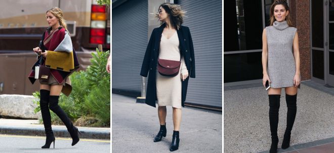 с чем носить черные сапоги на каблуке с чем носить черные сапоги на каблуке