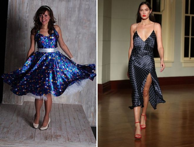 с чем носить платье в горох с чем носить платье в горох