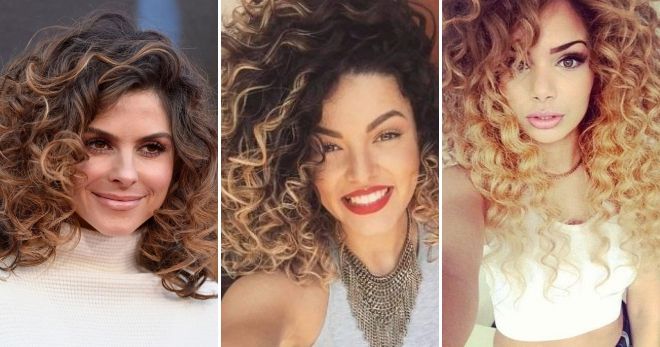 Балаяж на кудрявые волосы Балаяж на кудрявые волосы