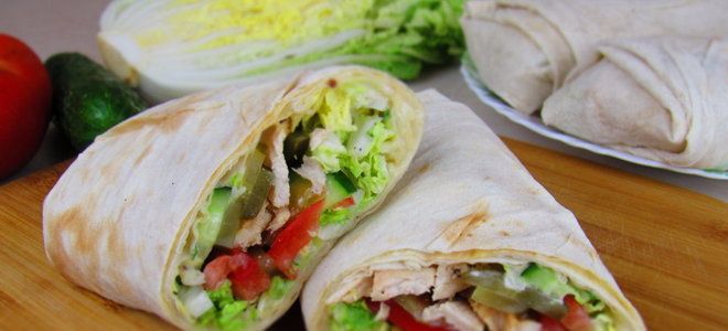 домашняя шаурма в лаваше домашняя шаурма в лаваше