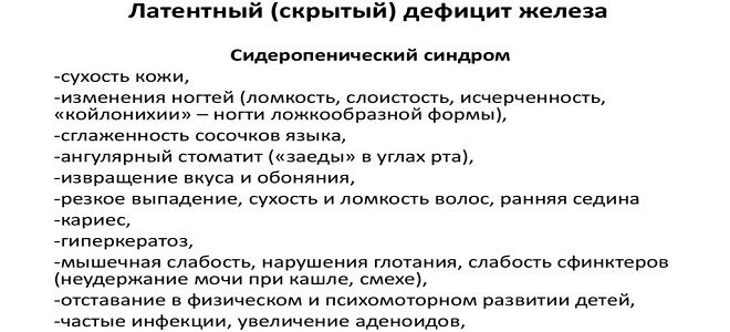 фото2 как лечить латентный дефицит железа